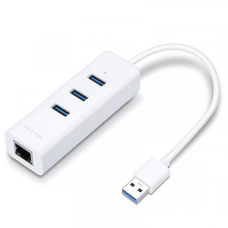 Адаптер TP-Link UE330, USB 3.0 to Gigabit, 3-Port USB 3.0 Hub, 1 USB 3.0 connector, 1 Gb, 3 USB 3.0 (UE330)