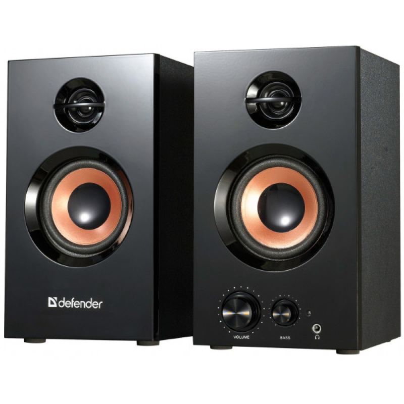 Акустична система 2.0 Defender Aurora S20, 20Вт (RMS) MDF чорна (65419)