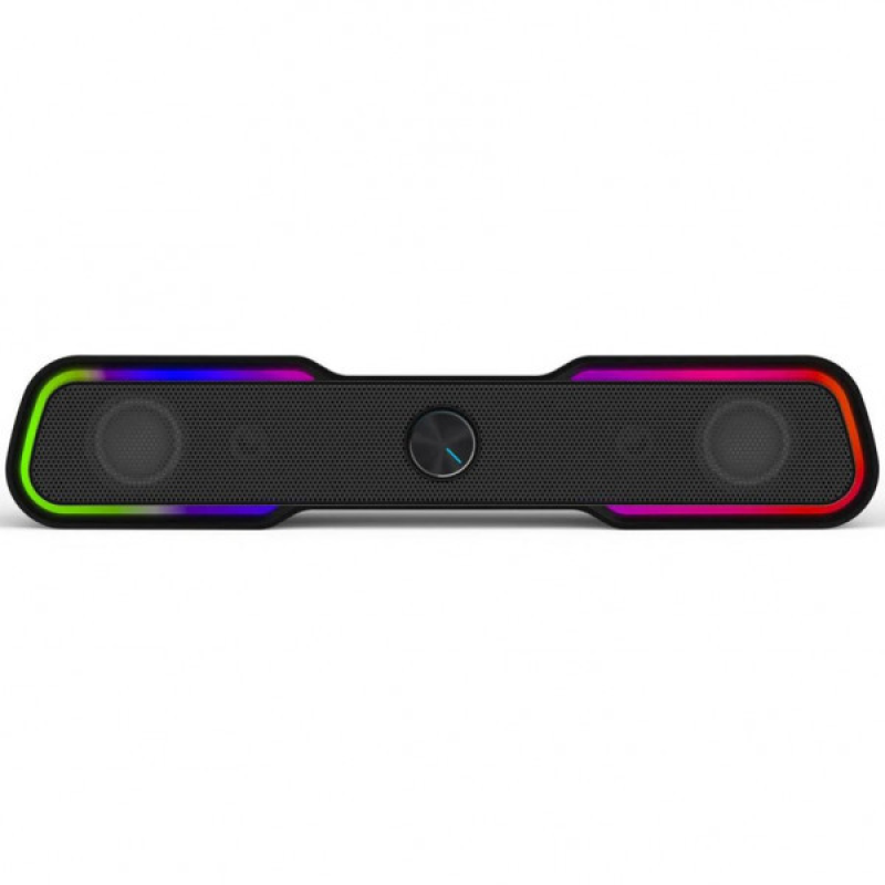 Акустична система 2.0 HP DHE-6002, 3,5мм + USB, 6Вт, Sound Bar LED RGB (DHE-6002)