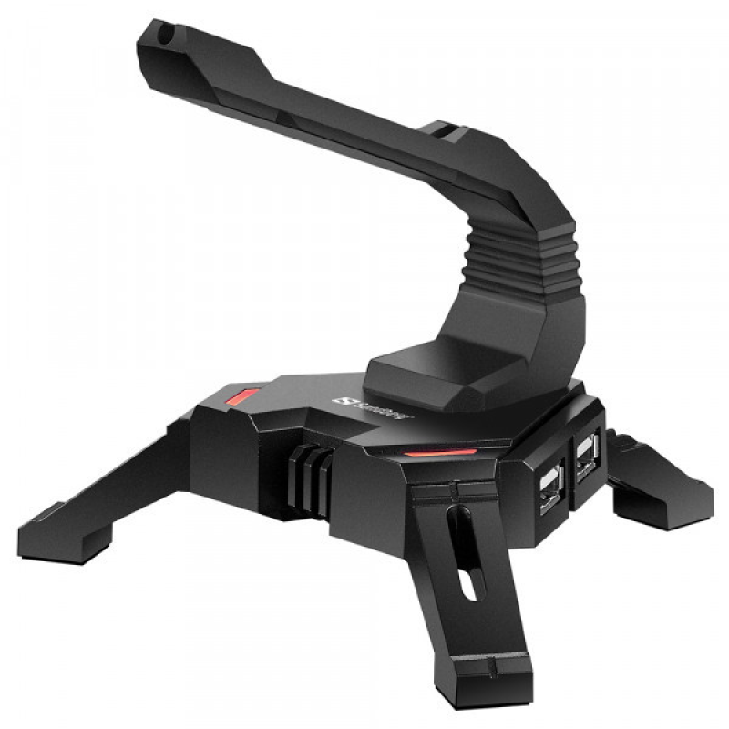 Хаб USB 2.0 -> 4хUSB 2.0 + тримач кабелю 2in1 Sandberg (133-92)