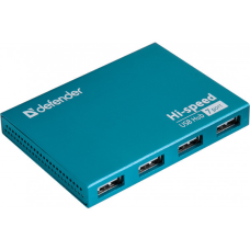 Хаб USB 3.0 -> 7xUSB 2.0 активний Septima Slim алюмінієвий корпус Defender (83505)