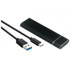 Зовнішня кишеня до M.2 на Type-C USB 3.1 (F) Gen2, 10 Gb/s, 2TB, B key NGFF Black (S1012)