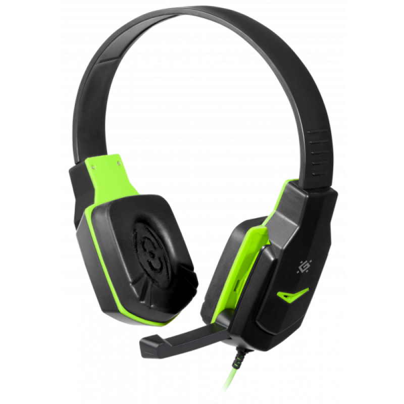 Ігрова гарнітура Defender Warhead G-320 чорно-зелена (64032) Ігрова гарнітура Defender Warhead G-320 чорно-зелена (64032)