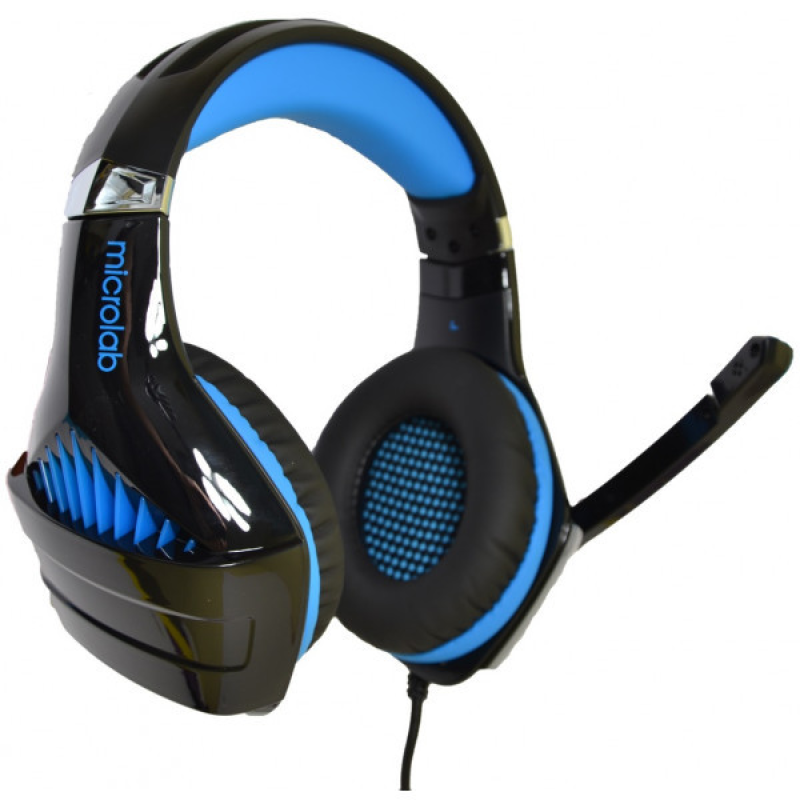 Навушники з мікрофоном Microlab G6 black+blue (G6_b+b) Навушники з мікрофоном Microlab G6 black+blue (G6_b+b)