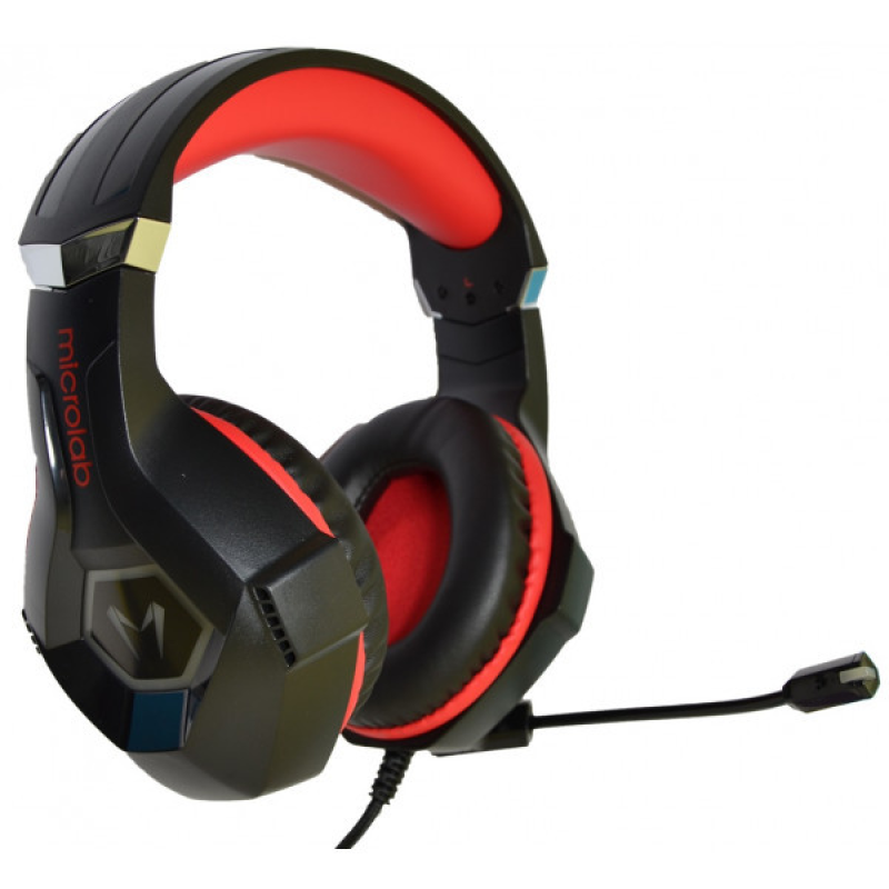 Навушники з мікрофоном Microlab G7 black+red (G7_b+r) Навушники з мікрофоном Microlab G7 black+red (G7_b+r)