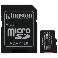 Memory card Secure Digital Micro128GB Kingston Canvas Select Plus SDXC UHS-1 U1 V10 A1 Class 10, Ret