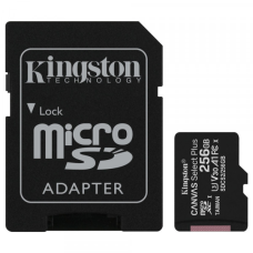 Memory card Secure Digital Micro256GB Kingston Canvas Select Plus SDXC UHS-1 U1 V10 A1 Class 10, Ret