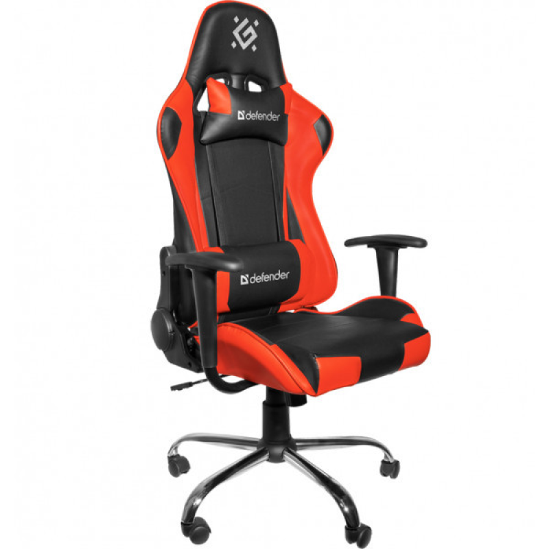 Крісло ігрове Defender Azgard поліуретан, 60мм, Black/Red (64358)