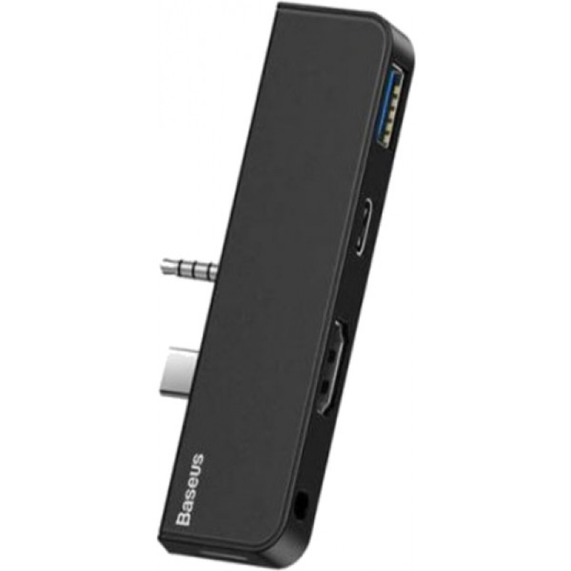 Док-станція USB3.1 Type-C+3.5mm --> HDMI/USB 3.0/Type-C/3.5mm Чорна Baseus for Surface Go (CAHUB-FT01) Док-станція USB3.1 Type-C+3.5mm --> HDMI/USB 3.0/Type-C/3.5mm Чорна Baseus for Surface Go (CAHUB-FT01)