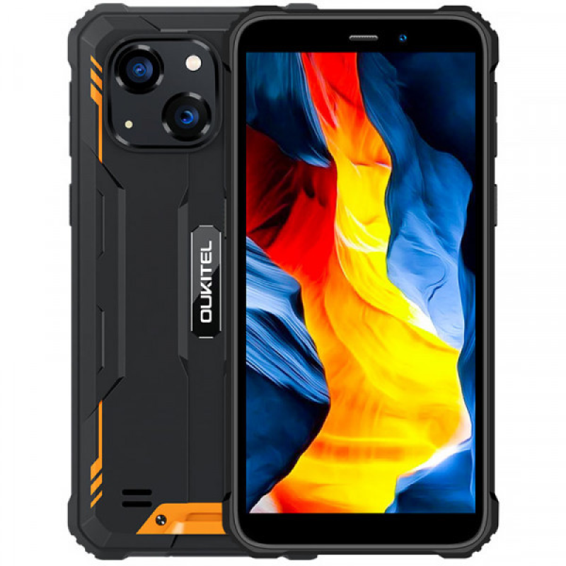 Смартфон Oukitel WP20 5.93“ HD+ /4 GB / 32 GB / MTK Helio A22 / 6300 mAh / 13+5 Мп / IP69K / Orange (6931940710640)