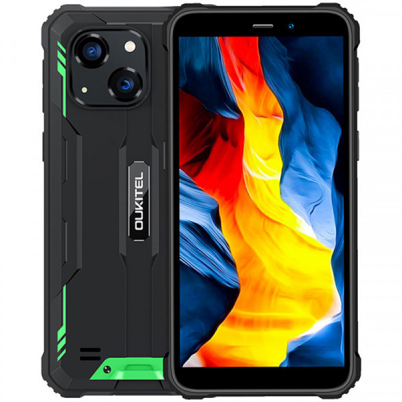 Смартфон Oukitel WP20 Pro 5.93“ HD+ /4GB/64GB/ Helio A22 / NFC / 6300mAh / IP69K / 20+5Мп/ Green