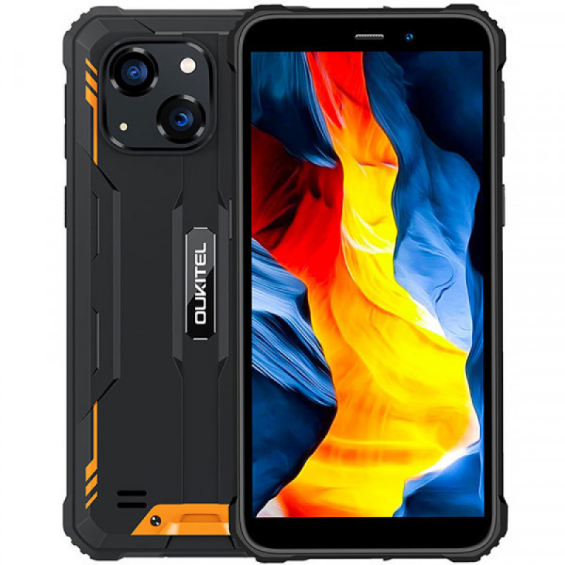 Смартфон Oukitel WP20 Pro 5.93“ HD+ /4GB/64GB/ Helio A22 / NFC / 6300mAh / IP69K / 20+5Мп/ Orange