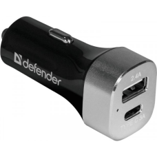 Автозарядка 2xUSB 27W (USB-C + USB-A) UCG-01 5V/5.4A Defender (83569)