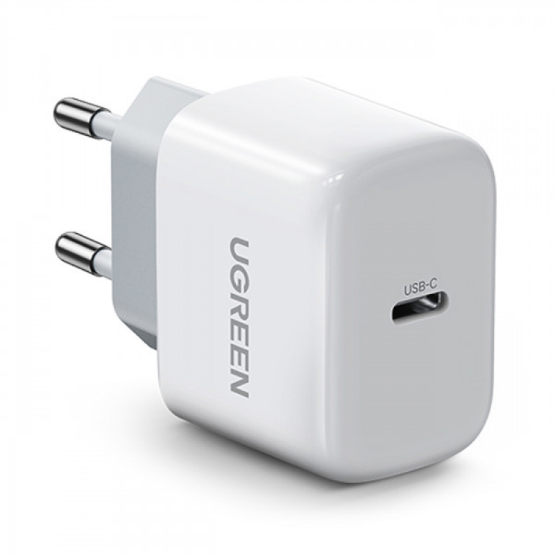 Зарядний пристрій 1xUSB 20W (USB С QC4.0+/PD3.0) Mini Charger White CD241 Ugreen (10220)