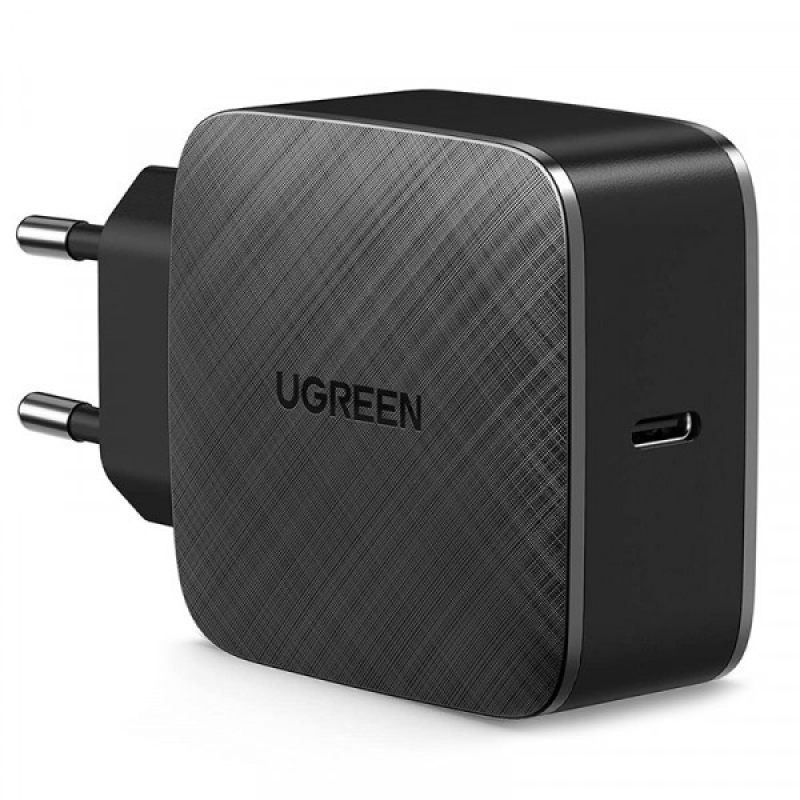 Зарядний пристрій 1xUSB 65W (1xType-C QC3) Tech Fast GAN Charger чорний CD217 Ugreen (70817) Зарядний пристрій 1xUSB 65W (1xType-C QC3) Tech Fast GAN Charger чорний CD217 Ugreen (70817)