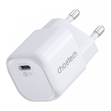 Зарядний пристрій 1хUSB-C 30W PD QC3.0 PD5007 білий Choetech (PD5007-EU-WH)