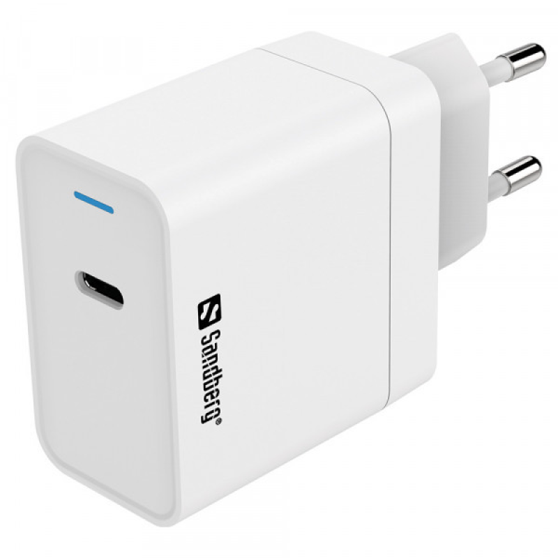 Зарядний пристрій 1хUSB-C 65W PD QC3.0 білий Sandberg (441-48)