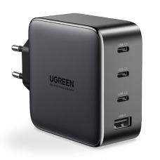 Зарядний пристрій 3xUSB 100W (3xType-C+USB QC4+) Tech Fast GAN Charger чорний CD226 Ugreen (40747)