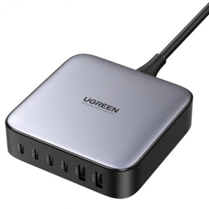 Зарядний пристрій 6xUSB 200W GaN (4хUSB-C+2xUSB-A) CD271 Ugreen (40914) Зарядний пристрій 6xUSB 200W GaN (4хUSB-C+2xUSB-A) CD271 Ugreen (40914)