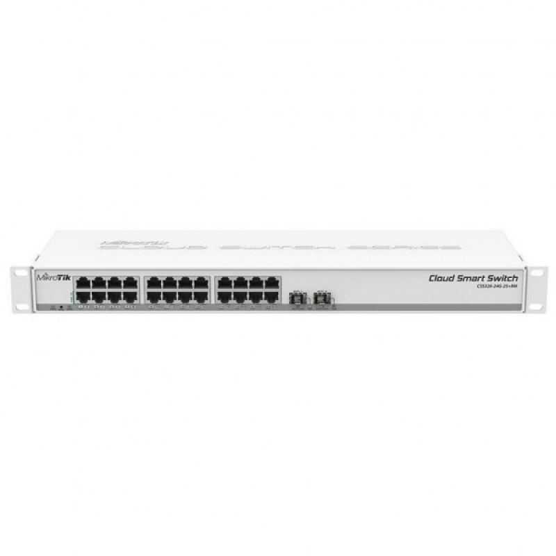 Комутатор Mikrotik CRS326-24G-2S+RM (24x1G, 2xSFP+, L3) (CRS326-24G-2S+RM) Комутатор Mikrotik CRS326-24G-2S+RM (24x1G, 2xSFP+, L3) (CRS326-24G-2S+RM)