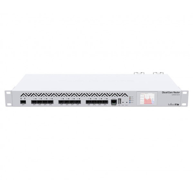Маршрутизатор Mikrotik CCR1016-12S-1S+, RouterBoard 1U rackmount, 12xSFP cage, 1xSFP+ cage, 16 cores