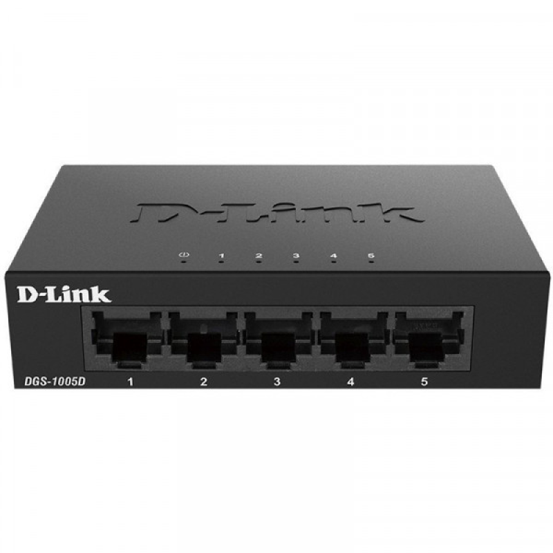 Комутатор D-Link DGS-1005D 5-port Gigabit Metal (DGS-1005D/J2A)