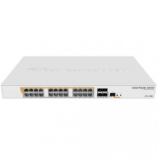 Комутатор Mikrotik CRS328-24P-4S+RM, CR Switch, 24x Gigabit Passive PoE / 802.3a (CRS328-24P-4S+RM)