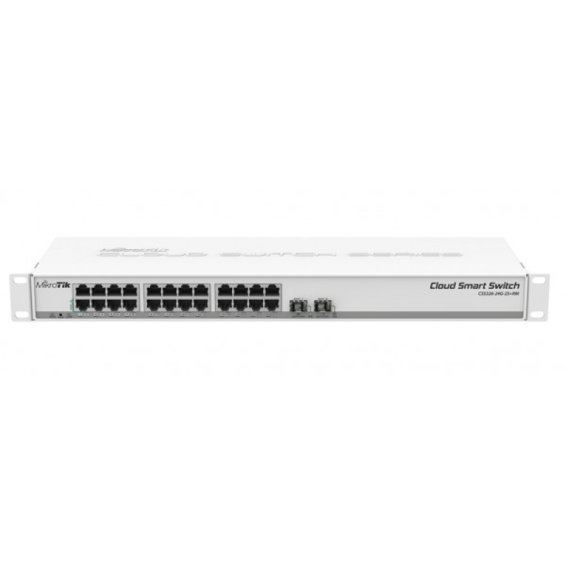Комутатор Mikrotik CSS326-24G-2S+RM (24x1G, 2xSFP+, SwOS) (CSS326-24G-2S+RM)