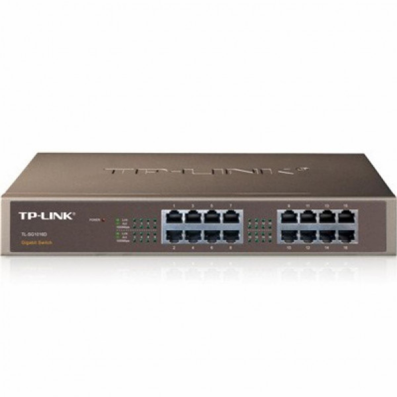 Комутатор TP-Link TL-SG1016D, 16 портовий, 10/100/1000 (TL-SG1016D)