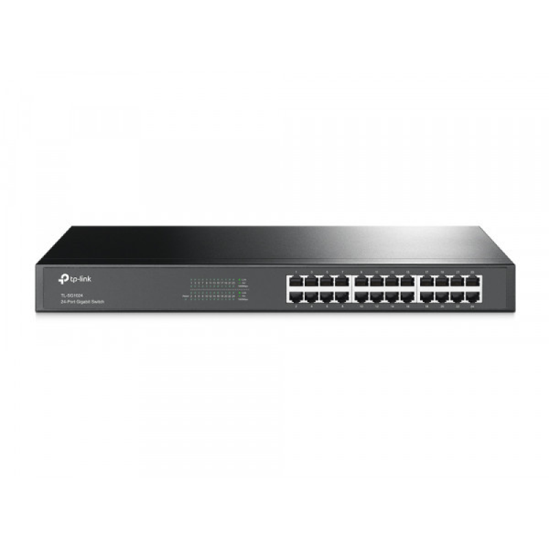 Комутатор TP-Link TL-SG1024, 24-Port Gigabit Switch, для монтажу в стійку (TL-SG1024)