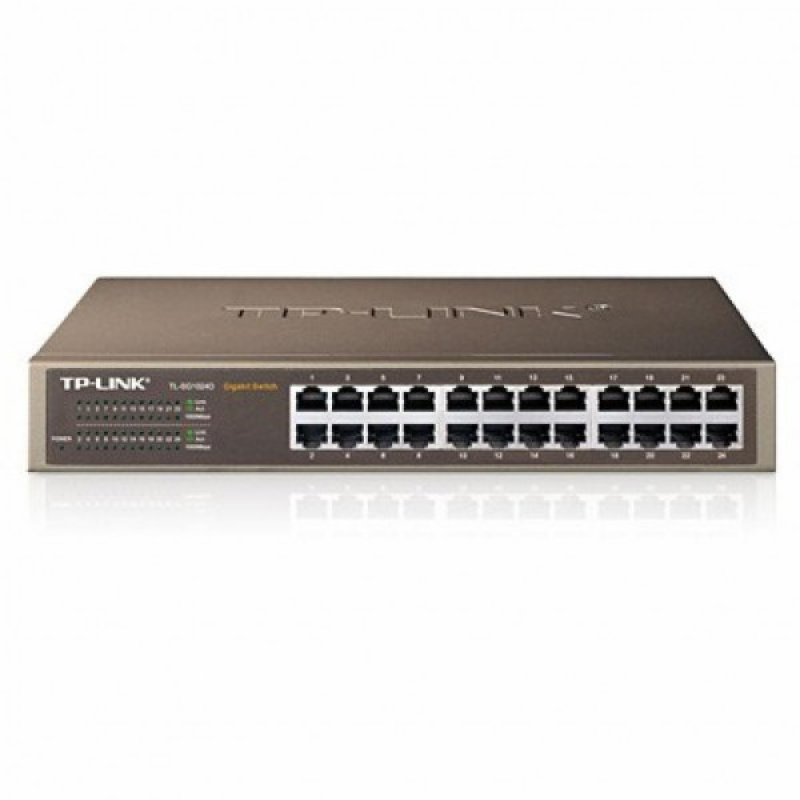 Комутатор TP-Link TL-SG1024D, 24-Port Gigabit Switch for 19 “rack with power management (TL-SG1024D)