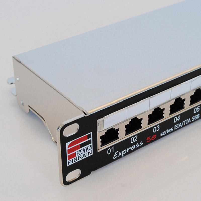 Патч-панель 19“, 24xRJ45, FTP, Cat.5e, 1unit, Fibrain (XE100.250)