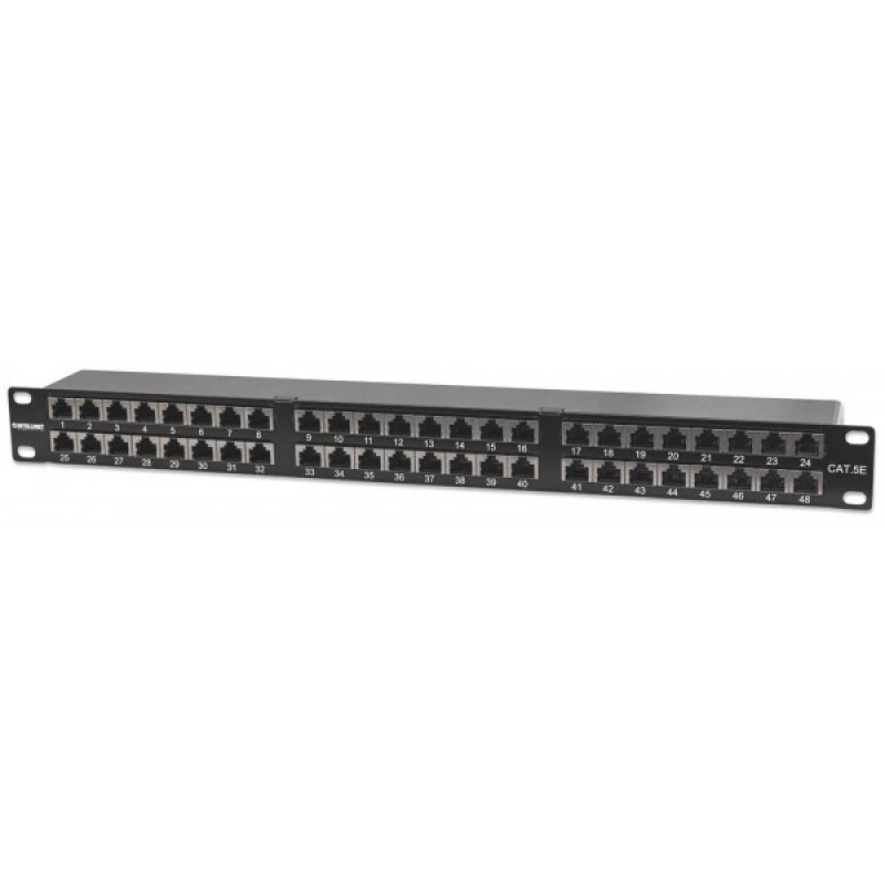 Патч-панель 19“, 48xRJ45, FTP, Cat.5e, 1unit, Intellinet (513517)