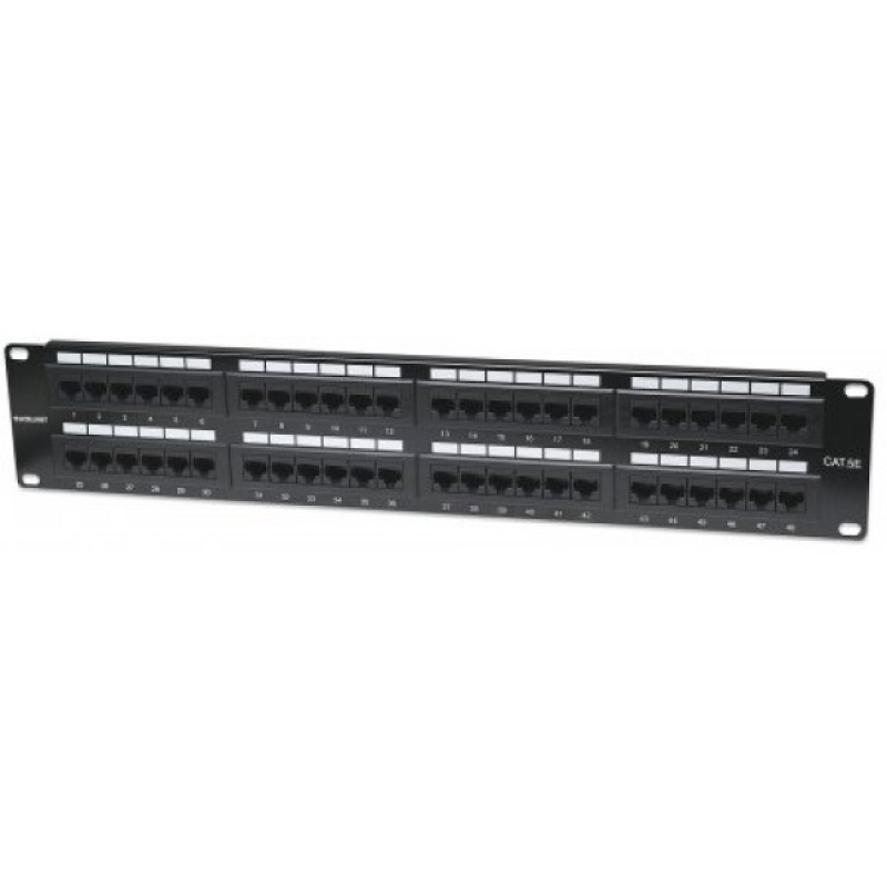 Патч-панель 19“, 48xRJ45, UTP, Cat.5e, 2unit, Intellinet (513579)
