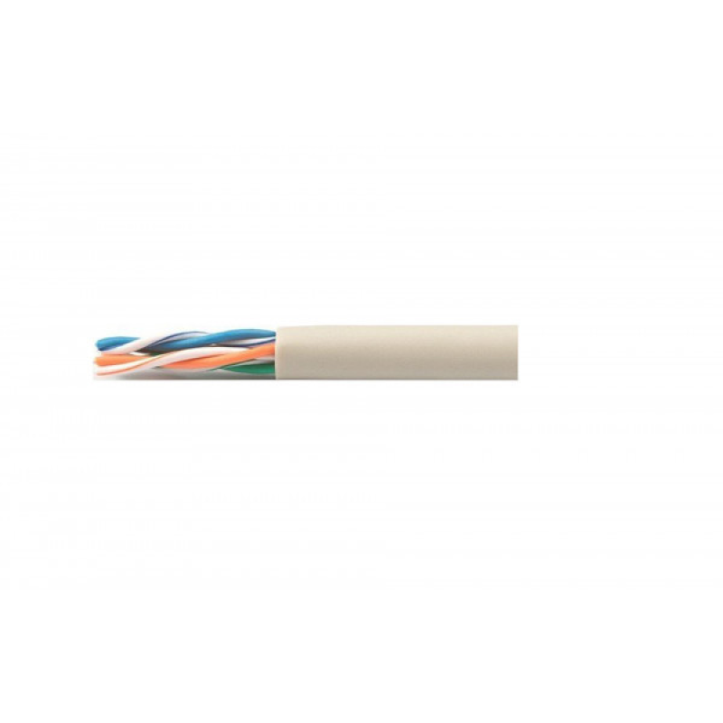 Кабель UTP Cat-5e Kingda, PVC, 4 пари, CCA, 24AWG, 305 м, сирій (KDUT8001-CCA)