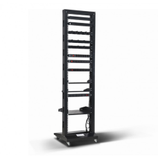 Стійка 19“, high 42U, одинарна, чорна, 250кг, Kingda (KD-202-6641)