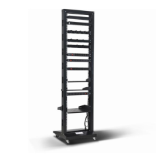 Стійка 19“, high 42U, подвійна, чорна, 250кг, Kingda (KD-202-6642)