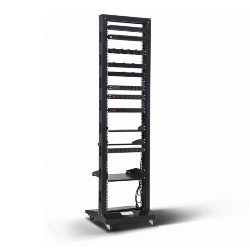 Стійка 19“, high 42U, подвійна, чорна, 250кг, Kingda (KD-202-6642) Стійка 19“, high 42U, подвійна, чорна, 250кг, Kingda (KD-202-6642)