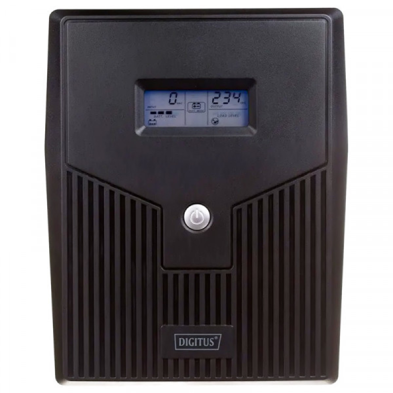 ДБЖ Digitus Line-Interactive, 1500VA/900W, LCD, 4xSchuko, RJ45, RS232, USB (DN-170075)