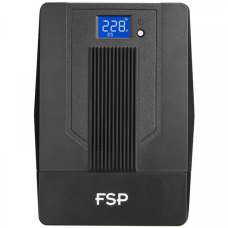 ДБЖ FSP IFP1500, 1500ВА/900Вт, Schuko*2+IEC C13*2+USB+USB Cable, LCD, AVR, Black (PPF9003100)