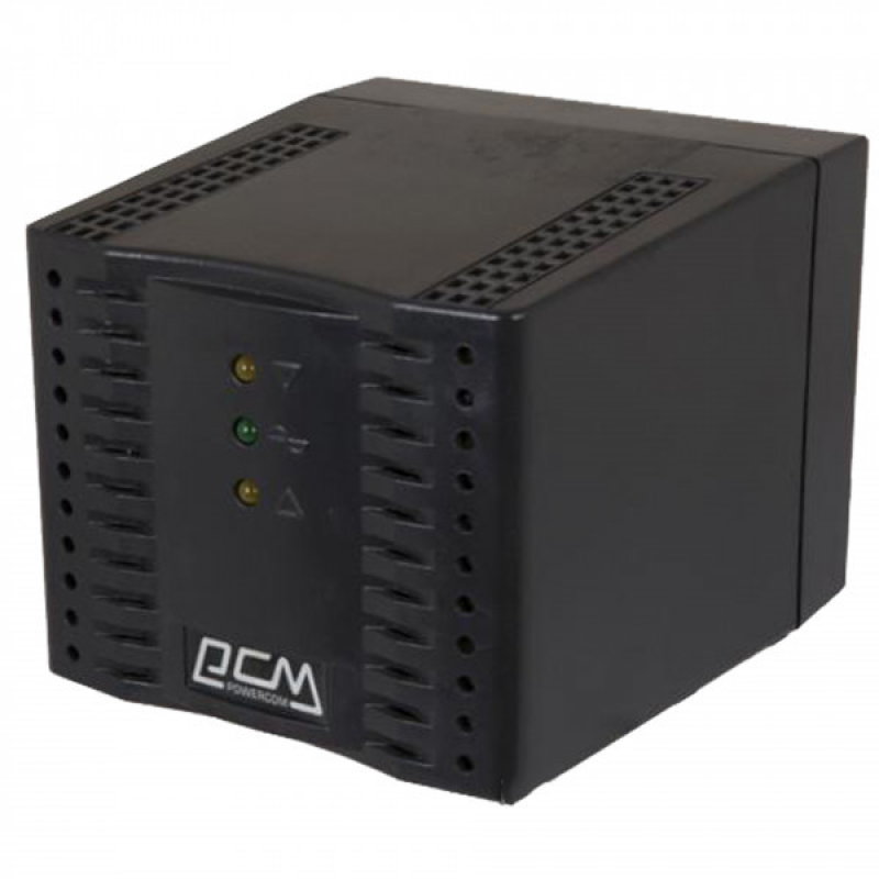 Стабілізатор напруги PowerCom TCA-3000 чорний, 1500Ват (TCA-3K0A-6GG-2261 )