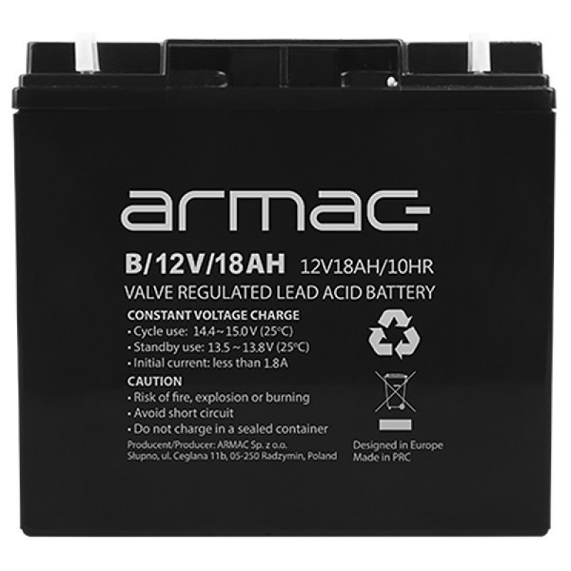Акумуляторна батарея ARMAC 12V, 18 A (B/12V/18AH)
