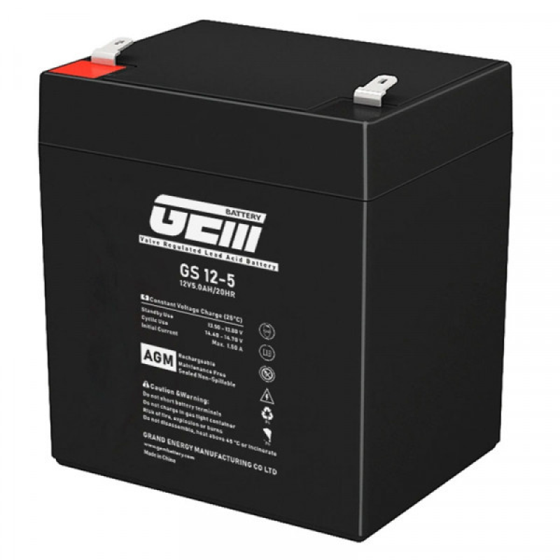 Акумуляторна батарея GEM Battery 12V, 5.0A (GS 12-5)