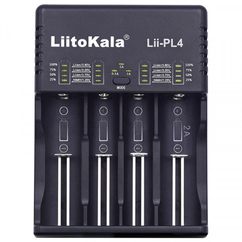 Зарядний пристрій LiitoKala Lii-PL4, 4x(LiOn/LiFePO4/NiMH/NiCd) (Lii-PL4)