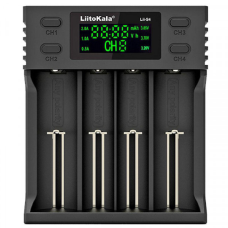 Зарядний пристрій LiitoKala Lii-S4, 4x(Lion/LiFePO4/NiMH/NiCd), Auto Polarity, Display (Lii-S4)
