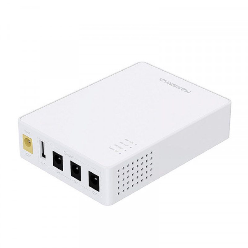 ДБЖ Marsriva DC UPS для роутерів KP3 3xDC+USB OUT 5V/9V/12V, 2А/18W, 10000Ah (37Wh) LiPol
