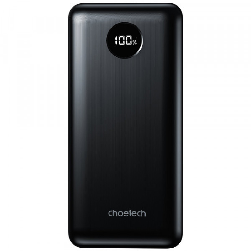 УМБ Choetech 20000mAh, PD3.0 45W USB-C, QC3.0, 2хUSB-A 18W, Li-ion чорна (B653-CCBK)