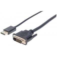 Кабель DisplayPort M — DVI-D 25 M, 3.0 м, Manhattan (152136)