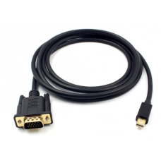 Кабель Mini DisplayPort M - VGA M 1.8м чорний (S0781)