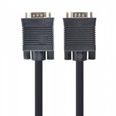 Кабель VGA 15M-15M,20.0 м Cablexpert з феритами, екранований (CC-PPVGA-20M-B)